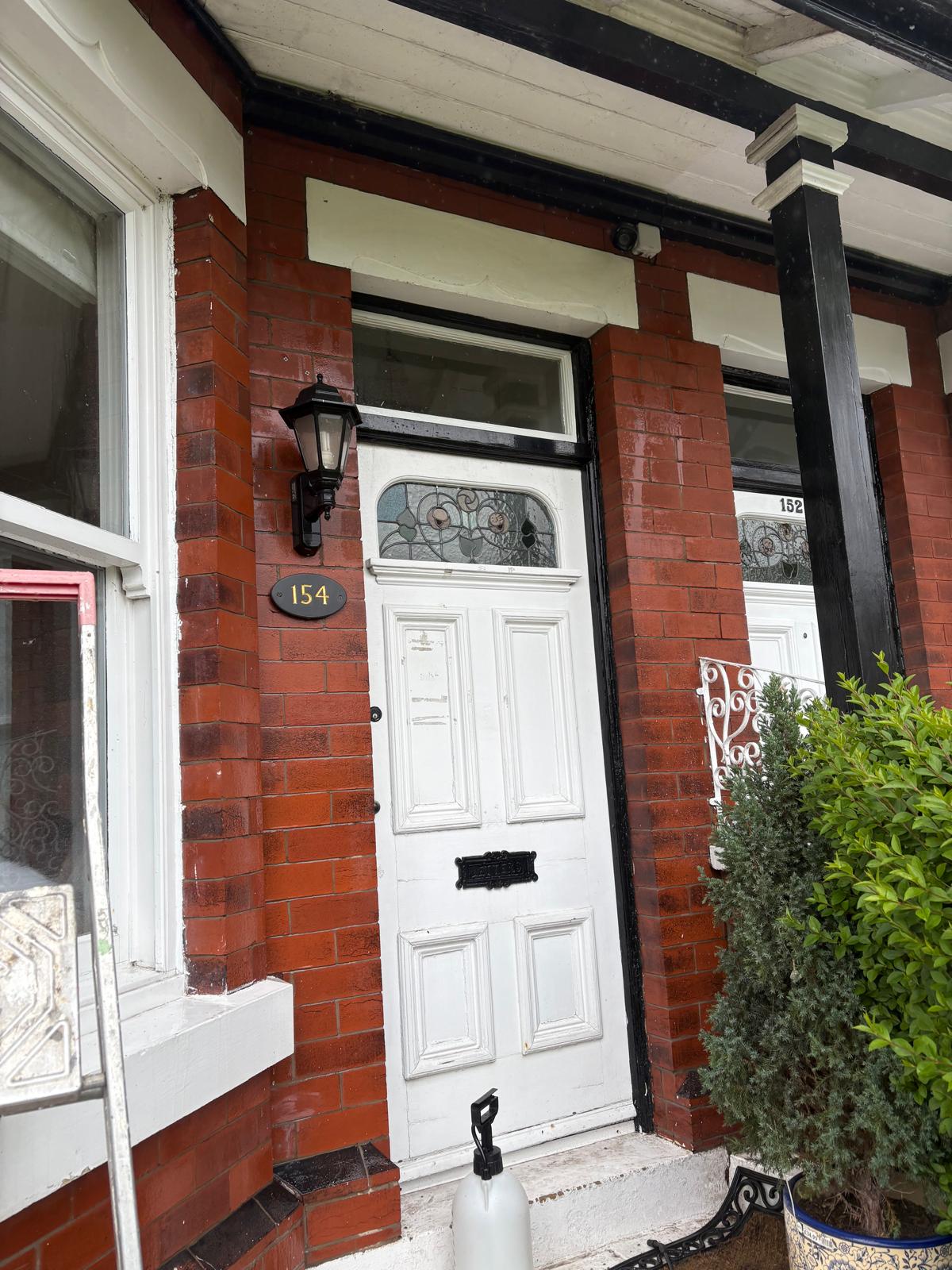 Front brickwork after cleaning