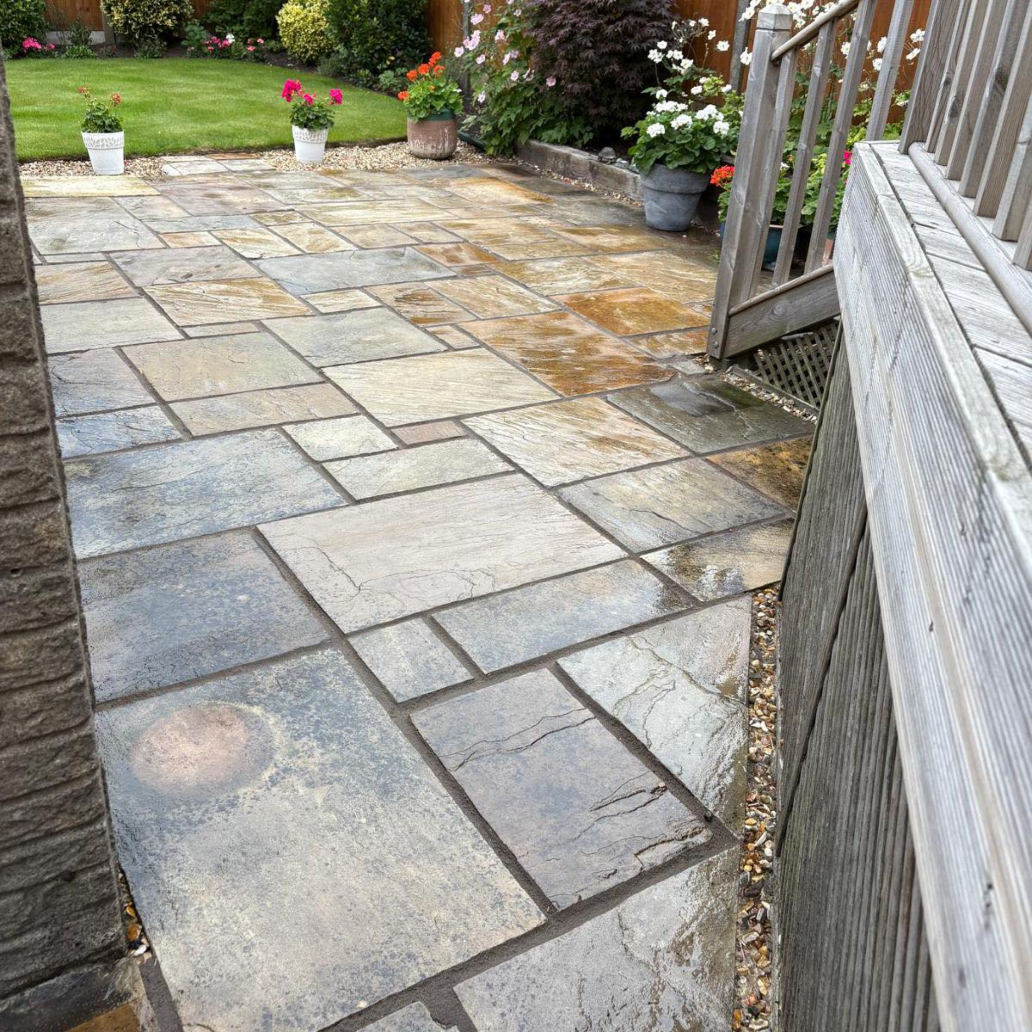 Finished patio and garden area by RRAB